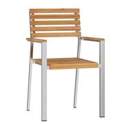 vidaXL Chaises de Jardin empilables 8 pcs 54.5x56x89 cm en Bois Massif de Teck