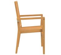 Vidaxl Chaises De Jardin Empilables Lot De 4 56,5x57,5x91 Cm Bois Teck