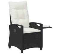 vidaXL Chaises de Jardin inclinables 56 x 60 x 112 cm Acier, Chaise d'extérieur Moderne, Recliner réglable, Siège de Jardin Polyvalent, Chaise Style rotin Pliable, Lounger pour détente