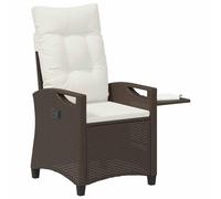 vidaXL Chaises de Jardin inclinables 56 x 60 x 112 cm Acier, Chaise d'extérieur Moderne, Recliner réglable, Siège de Jardin Polyvalent, Chaise Style rotin Pliable, Lounger pour détente