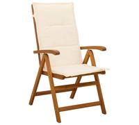 vidaXL Chaises de Jardin inclinables 8 pc Naturel Bois d'Acacia Massif