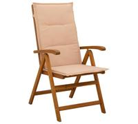 vidaXL Chaises de Jardin inclinables 8 pc Naturel Bois d'Acacia Massif