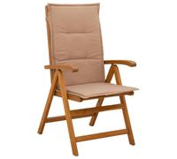 vidaXL Chaises de Jardin inclinables 8 pc Naturel Bois d'Acacia Massif
