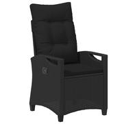 Vidaxl Chaises De Jardin Inclinables Noir 56 X 60 X 112 Cm