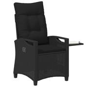 Vidaxl Chaises De Jardin Inclinables Noir 56 X 60 X 112 Cm