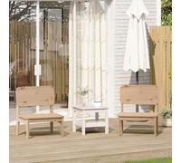 vidaXL Chaises de Jardin Lot de 2 60x52,5x72 cm Bois Massif de pin