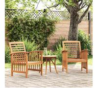 vidaXL Chaises de jardin Lot de 2, Bois d'acacia massif