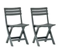 Chaises De Jardin Pliables 2 Pcs Plastique Vert Vert
