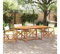Vidaxl Chaises De Jardin Pliables Lot De 4 Blanc Crème Tissu