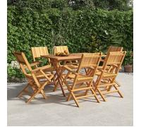 vidaXL Chaises de jardin pliantes 6 pcs 55x61x90 cm bois massif teck 3155062