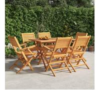 vidaXL Chaises de jardin pliantes 6 pcs 55x62x90 cm bois massif teck 3155068