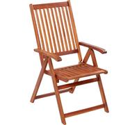 Vidaxl Chaises Pliables De Jardin 6 Pcs Bois D'acacia Solide