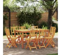 vidaXL Chaise de jardin 8 pcs Marron 36 x 46 x 86cm Bois massif Acacia