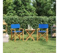 vidaXL Chaises de metteur en scène Pliantes Lot de 2 Bois Teck Massif, Chaise de metteur en scène Pliante, Chaise de metteur en scène de Camping, Chaise de metteur en scène Pliable