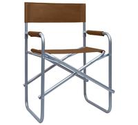 vidaXL Chaises de régie 2 pcs. acier brun