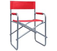 vidaXL Chaises de régie 2 pcs. acier rouge