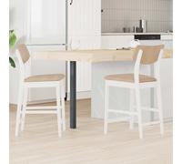 vidaXL Chaises de salle à manger 2 pcs Blanc 48 x 49 x 95 cm
