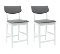vidaXL Chaises de Salle à Manger 2 pcs Blanc 48 x 49 x 95 cm, Options de Table Chic et durables pour des Repas Modernes en Famille ou Entre Amis.