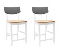 vidaXL Chaises de Salle à Manger 2 pcs Blanc 48 x 49 x 95 cm, Options de Table Chic et durables pour des Repas Modernes en Famille ou Entre Amis.