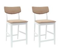 vidaXL Chaises de salle à manger 2 pcs Blanc 48 x 49 x 95 cm