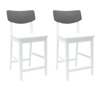 vidaXL Chaises de Salle à Manger 2 pcs Blanc 48 x 49 x 95 cm, Options de Table Chic et durables pour des Repas Modernes en Famille ou Entre Amis.