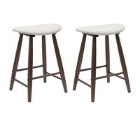 vidaXL Chaises de Salle à Manger 2 pcs Marron Clair 46 x 37 x 63 cm, Chaise de Salle à Manger Moderne, siège Confortable, Meubles contemporains, Design en Bois Massif, intérieur élégant, Durable