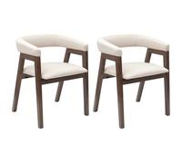 vidaXL Chaises de salle à manger 2 pcs Marron Clair 54 x 57 x 73 cm, Salle à Manger, Moderne, Durable, Designs Fonctionnels pour Espaces Contemporains, pour Rassemblements Familliaux et Réceptions d'I