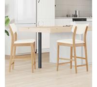 vidaXL Chaises de Salle à Manger 2 pcs Naturel 48 x 49 x 95 cm, Options de Table Chic et durables pour des Repas Modernes en Famille ou Entre Amis.