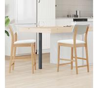 vidaXL Chaises de salle à manger 2 pcs Naturel 48 x 49 x 95 cm