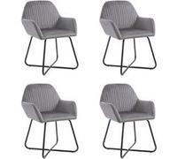 2x Chaises de Salle à Manger Noir Velours Siège de Cuisine Repas Dîner vidaXL