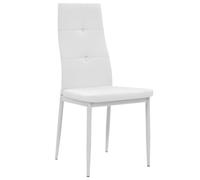 vidaXL Chaises de salle à manger 6 pcs. Similicuir blanc