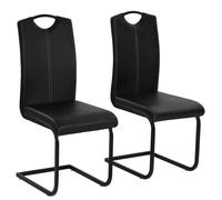 6x Chaise de Salle à Manger Cantilever Blanc Chaise à Manger Cuisine vidaXL