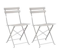 Vidaxl Chaises D'extérieur Beige Métal Standard Pliable