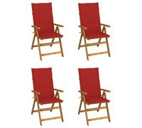 vidaXL 4x Bois d'Acacia Chaises Pliables de Jardin avec Coussins Chaises de Salle à Manger d'Extérieur Fauteuils à Dîner de Terrasse Patio https://www.fnac.com/mp45147293/vidaXL-Chaises-inclinables-de-jardin-4-pcs-avec-coussins-Bois-d-acacia/w-4?oref=3bc06bb6-4950-184e-182a-ba77148e4b44