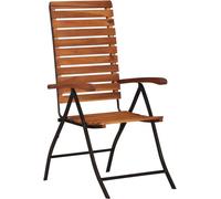 Vidaxl Chaises Inclinables De Jardin Lot De 2 Bois Solide D'acacia