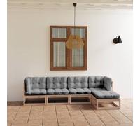 Vidaxl Chaises Longues Pliables 2 Pcs Gris Textilène Et Acier Gris