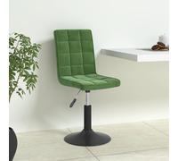 vidaXL Chaises pivotantes à manger lot de 4 vert foncé velours
