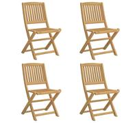 Vidaxl Chaises Pliables De Jardin 4 Pcs Bois Massif D'acacia