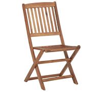 Vidaxl Chaises Pliables De Jardin 6 Pcs Avec Coussins Bois D'acacia