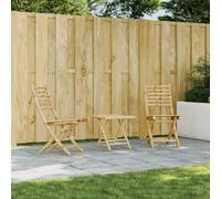 Vidaxl Chaises Pliables De Jardin Lot De 2 43x54x88 Cm Bambou