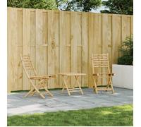 vidaXL Chaises pliables de jardin lot de 2 43x54x88 cm bambou, chaise pliable, meuble d'extérieur, chaise à manger, meuble 368039