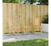 Vidaxl Chaises Pliables De Jardin Lot De 2 46x66x99 Cm Bambou
