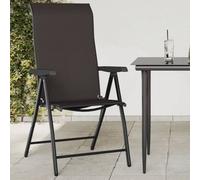 Vidaxl Chaises Pliables De Jardin Lot De 4 Café Noir Résine Tressée