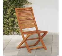 vidaXL Chaises pliantes de jardin Bois d'acacia solide – Lot de 2