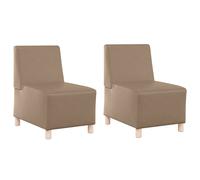 Unité de Sofa Modulaire Sans Accoudoirs Cuir synthétique Canapé moderne vidaXL v