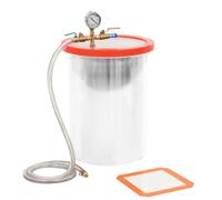 vidaXL Chambre sous vide Acier 22,7 L – Dégazage silicones et époxydes, jauge à huile