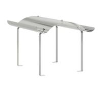 vidaXL Chapeau de cheminée Argenté 59,5 x 50 x 36,5 cm – inox poli, résistant à la chaleur