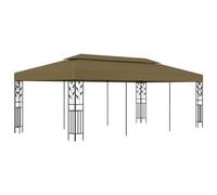 vidaXL Chapiteau 6x3 m Taupe 180 g/m²