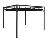 vidaXL Tonnelle de jardin 47954 G - Auvent rétractable 3x3 m Anthracite