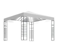 Vidaxl Chapiteau De Jardin Avec Guirlande Lumineuse À Led 3x3 M Blanc Blanc
